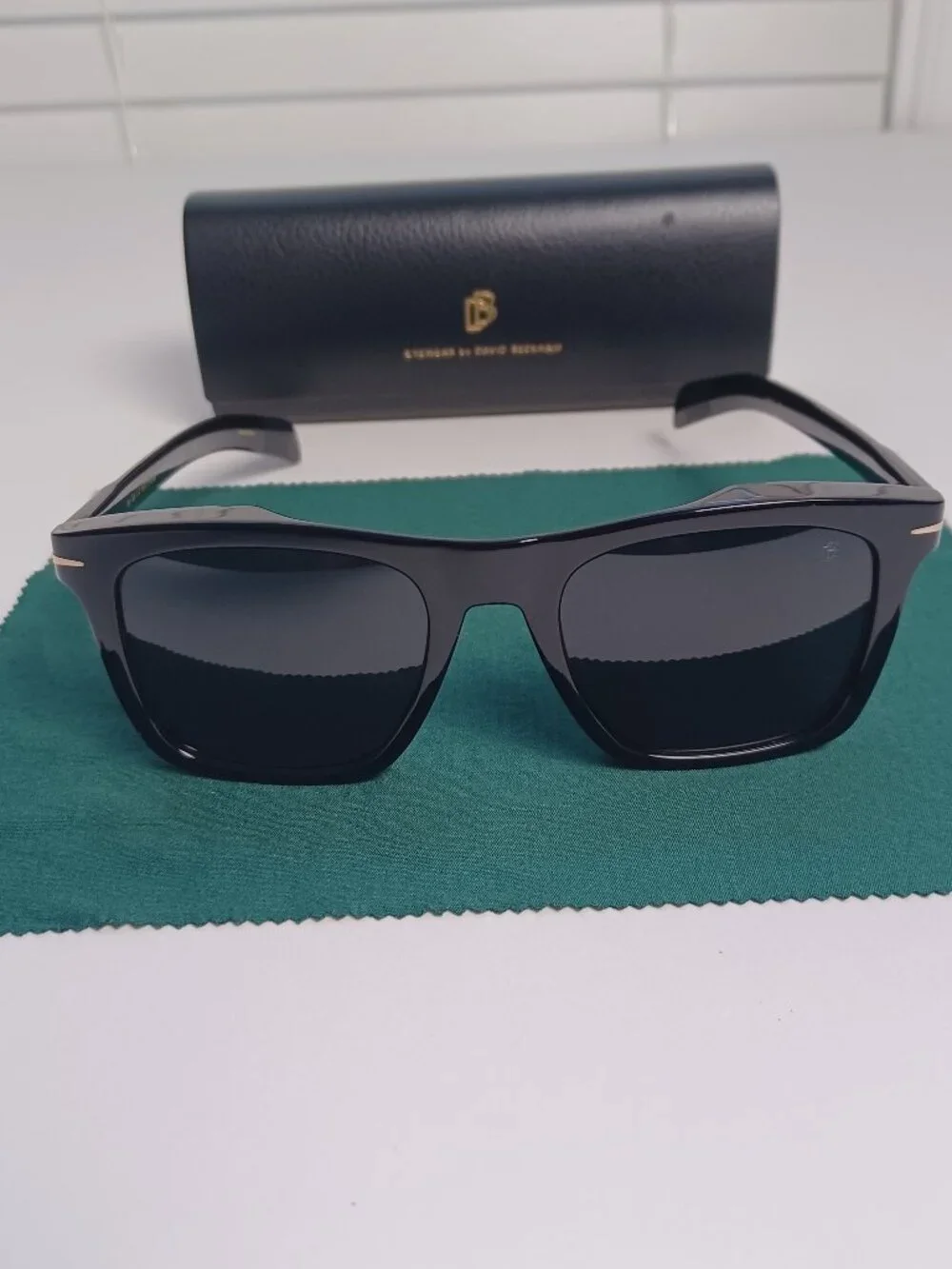 David Beckham DB 7000/S 02M2 IR Black Square Sunglasses 51/20/145 Made in Italy
